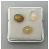 Three 6x8 MM Natural Ethiopian Oval Opals