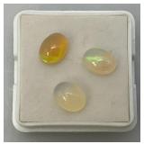 Three 6x8 MM Natural Ethiopian Oval Opals
