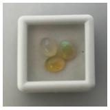 Three 6x8 MM Natural Ethiopian Oval Opals