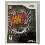 Vintage WII Guiltar hero Warriors Of Rock Game, Guitar And Other Wii Accessories