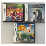 Vintage Nintendo DS Games Including PHINEAS AND FERB And More