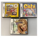 Vintage Nintendo DS Games Including CATZ And More