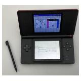 Vintage Nintendo DS Lite Complete With Charger, Pen And Carrying Case With Mario Hoops 3 On 3 Game (WORKS)