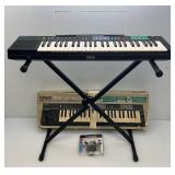 Vintage YAMAHA Portatone PSR-12 Keyboard With Stand In Original Box (WORKS)