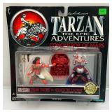 1995 TARZAN The Epic Adventures Congueror Of Mars Dejah Thoris Vs. Nolach The Kaldane Action Figures With Bonus Collector Badge (NEW OLD STOCK)