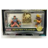 1995 TARZAN The Epic Adventures Lord Of The Jungle (Jungle King Tarzan Vs. The Leopard Man Action Figures With Bonus Collector Badge (NEW OLD STOCK)