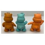 1983 Carebears Including Bedtime Bear, Tender Heart Bear And Friend Bear 3 1/2"