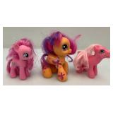Group Of Vintage Collectible My little Pony Figures