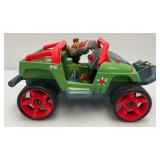 2003 Major Powers And The Star Squad Fisher Price Mario Bros Nintendo P-o1 Jeep And Action Figures And VHS