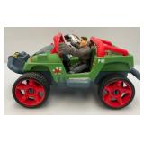 2003 Major Powers And The Star Squad Fisher Price Mario Bros Nintendo P-o1 Jeep And Action Figures And VHS