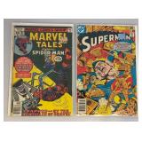 Vintage Misc. 35 Cent Comics Including Action Comics And More (Bagged And Carded)