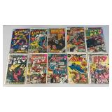 Vintage Misc. 35 Cent Comics Including SUPERMAN And More (Bagged And Carded)