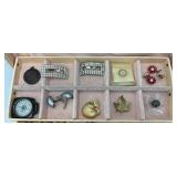 Vintage Jewelry Boxes With Misc. Jewelry And More