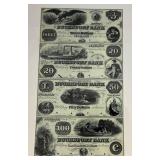 Misc. Bank Note Prints Unframed