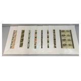 Misc. Bank Note Prints Unframed