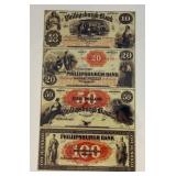 Misc. Bank Note Prints Unframed