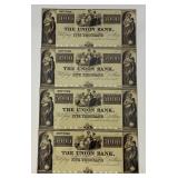 Misc. Bank Note Prints Unframed
