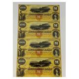 Misc. Bank Note Prints Unframed