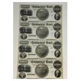 Misc. Bank Note Prints Unframed