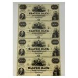 Misc. Bank Note Prints Unframed