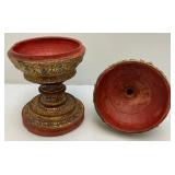 Est. $175.00 - $2,000.00 Burmese Gilded Offering Vessel From Burma