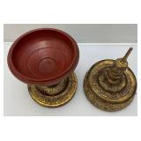 Est. $175.00 - $2,000.00 Burmese Gilded Offering Vessel From Burma