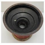 Flat Top Gilded Lacquer Offering Vessel (Missing Center Piece)