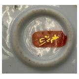 Antique Japanese Moriage Chocolate Pot, Kutani Style, Hand Painted Geisha And Landscape And More 9 1/2" Has Hairline Cracks Present