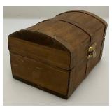 Group Of Vintage Misc. Wooden Boxes, Jewelry Making Chains And More