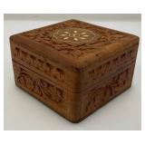 Group Of Vintage Misc. Wooden Boxes, Jewelry Making Chains And More