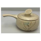 Vintage RED WING Pottery Bob White Collection Small Sauce Dish With Lid 7" x 3 1/2" x 4 1/2"