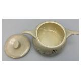 Vintage RED WING Pottery Bob White Collection Two Handled Casserole Dish With Lid,  Quail Adorned 14" x 7" x 9 1/2"