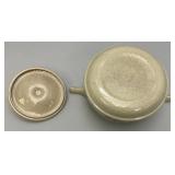 Vintage RED WING Pottery Bob White Collection Two Handled Casserole Dish With Lid,  Quail Adorned 14" x 7" x 9 1/2"