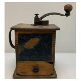 Antique Wooden Coffee Grinder