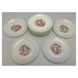 Vintage FIRE-KING Fleurette Dinnerware Milkglass