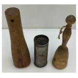 Misc. Primitive Kitchen Items And More