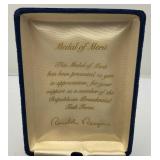 Ronald Reagan Presidential Medal Of Merit  2" Republican Presidential Task Force In Original Velvet Case
