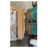 Pallet of empty Boxes measures 30.75" L x 4"  x 4". Quantity approx 53