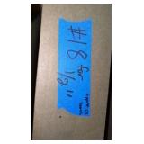 Pallet of empty Boxes measures 30.75" L x 4"  x 4". Quantity approx 53