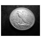 1945 D Walking Liberty Silver Half  Dollar BU