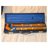 F Bass Recorder 4 Keys by Adler Knick with Case