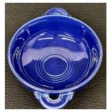 Vintage Fiesta Ware Cobalt Blue Dinnerware Set with Casserole, Plates, Bowls, Cups and Shakers