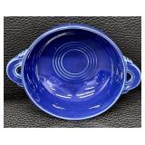 Vintage Fiesta Ware Cobalt Blue Dinnerware Set with Casserole, Plates, Bowls, Cups and Shakers
