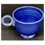 Vintage Fiesta Ware Cobalt Blue Dinnerware Set with Casserole, Plates, Bowls, Cups and Shakers