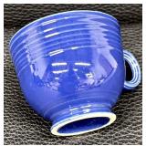 Vintage Fiesta Ware Cobalt Blue Dinnerware Set with Casserole, Plates, Bowls, Cups and Shakers