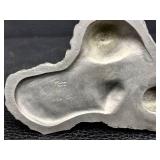 Vintage Walli Ortman Pewter Sand Castle Boy and Girl Playing in the Sand