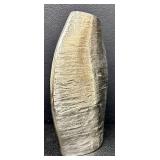 Set of 2 Crate and Barrel Silver Vases, 16 Inch and 11 Inch