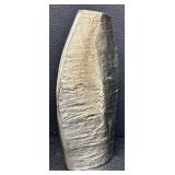 Set of 2 Crate and Barrel Silver Vases, 16 Inch and 11 Inch