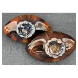 Pair of Vintage Peters and Reed Aladdin Style Pottery Vases, No. 332