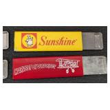 Six Vintage Advertising Box Cutters